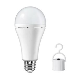 Nooriva Battery Powered Light Bulb E27 Rechargeable LED Emergency Bulb 12W with Battery Backup for Home Lighting