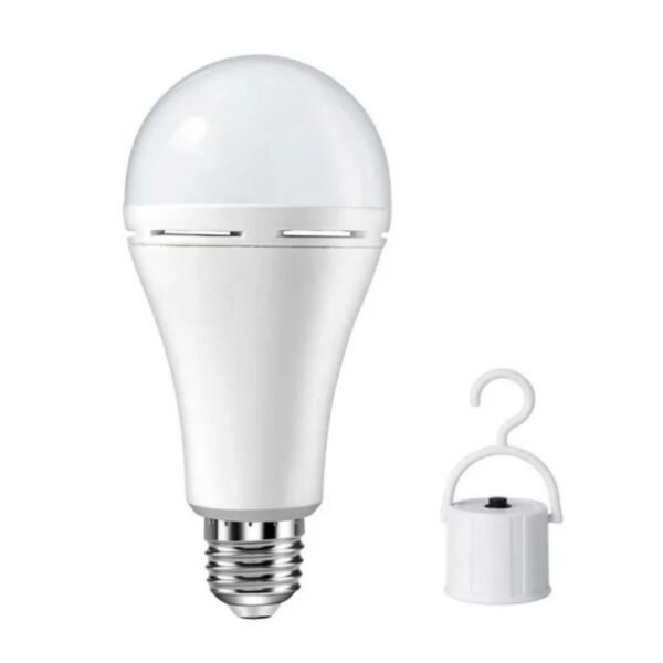 Nooriva Battery Powered Light Bulb E27 Rechargeable LED Emergency Bulb 12W with Battery Backup for Home Lighting