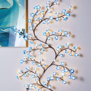 Flexible Shape Butterfly Flowers Leaves Interior Decoration Wall Layout Romantic Ambience Light