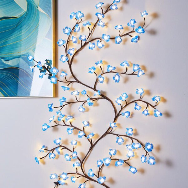 Flexible Shape Butterfly Flowers Leaves Interior Decoration Wall Layout Romantic Ambience Light