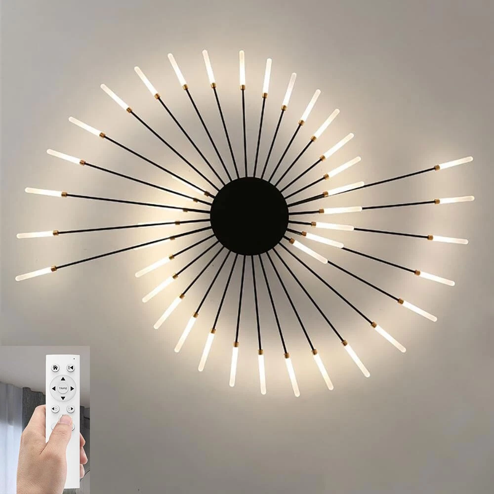 128cm Nordic LED Ceiling Light – Modern Metal Statement Ceiling Fixture