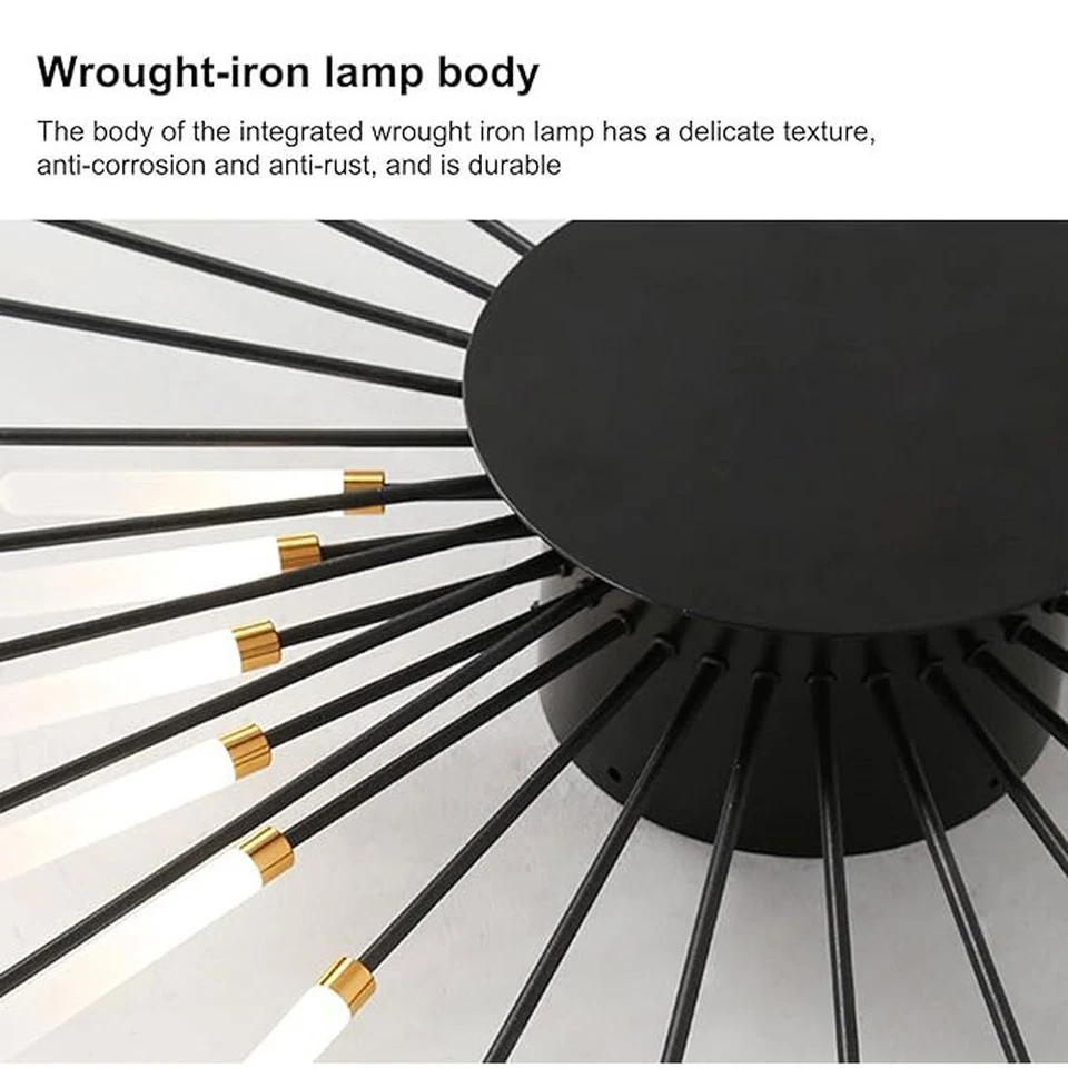 128cm Nordic LED Ceiling Light – Modern Metal Statement Ceiling Fixture