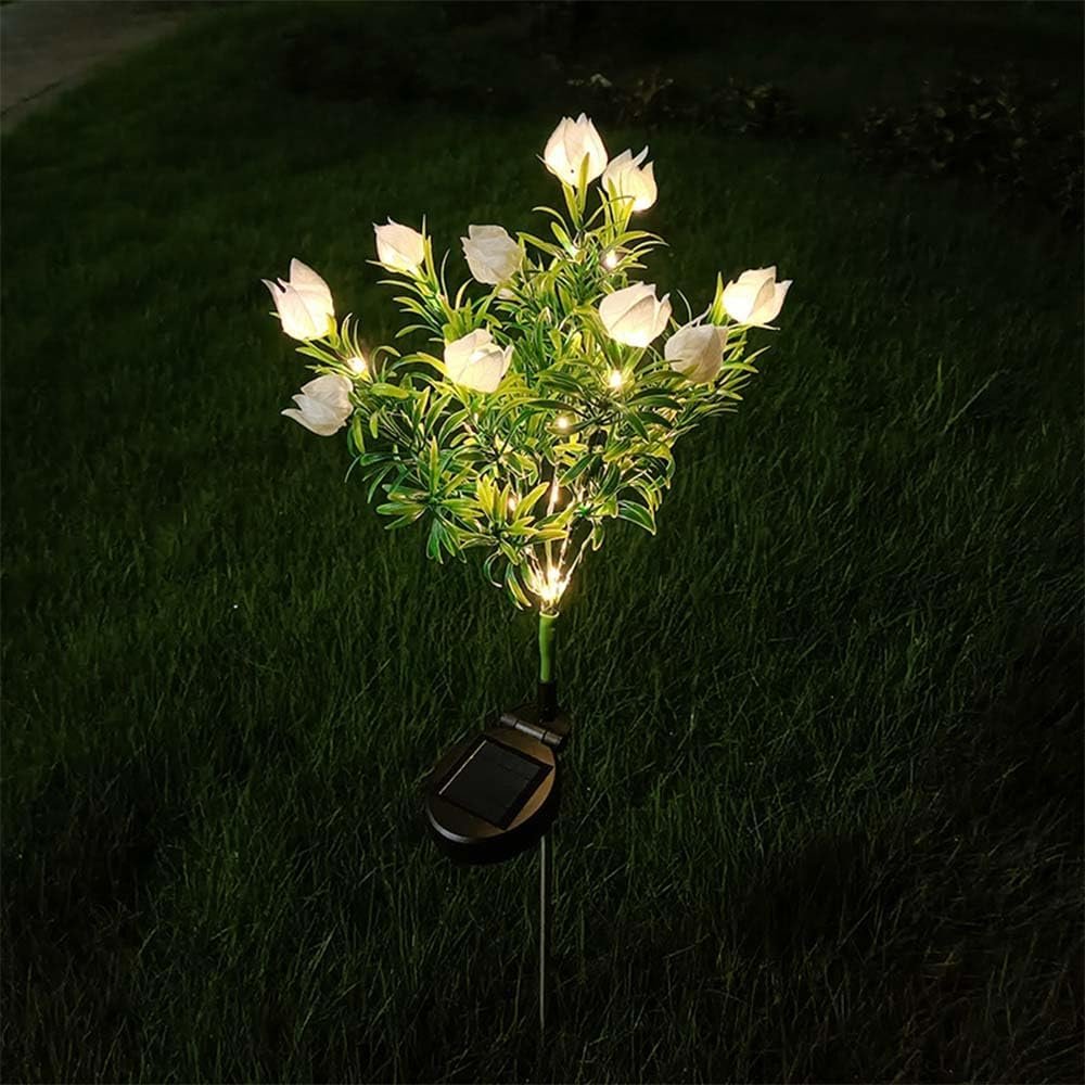 Flowers Landscape Solar Garden Light with 42 LED Warm White Flowers