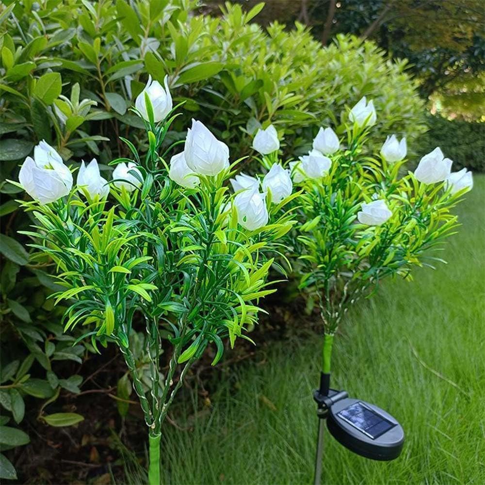 Flowers Landscape Solar Garden Light with 42 LED Warm White Flowers