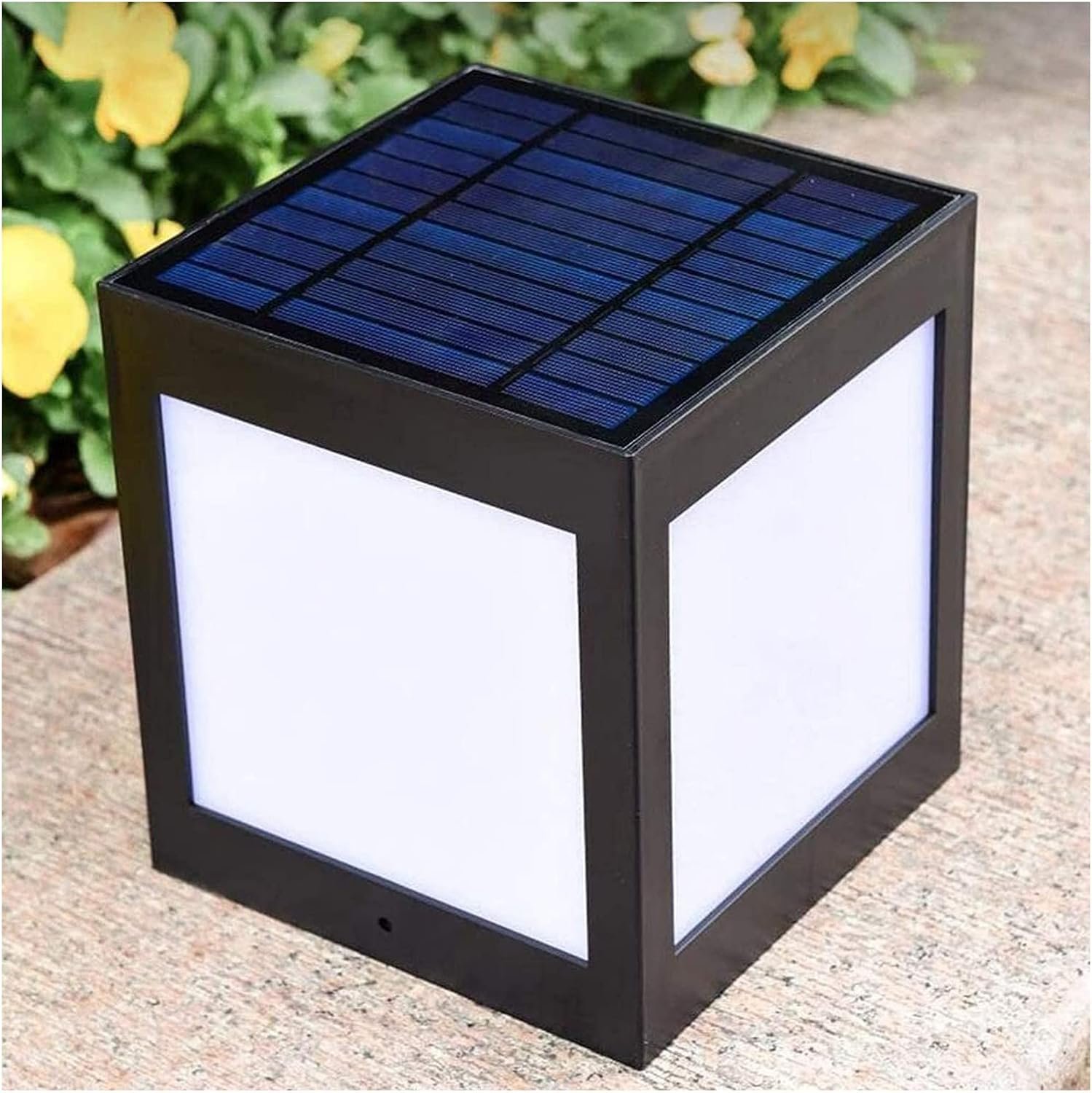 Solar Light for Yard Outdoor Column Wall Light Retro Rust Bronze