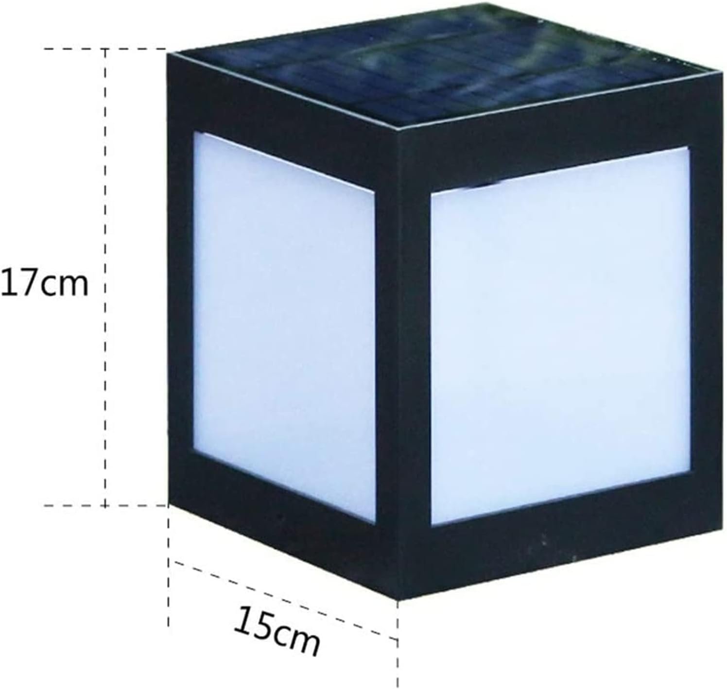 Solar Light for Yard Outdoor Column Wall Light Retro Rust Bronze